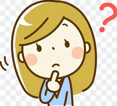 怀疑的妇女 怀疑的妇女