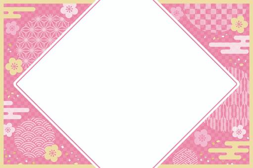 类似于丸フレーム和風梅 2 レッド 的免费剪贴画illustac