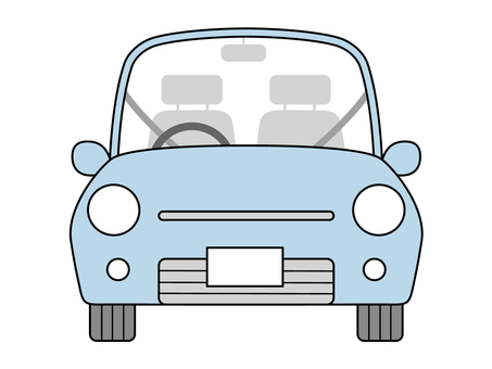 Simple small car front Simple small car front