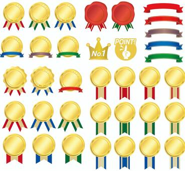 A variety of medals A variety of medals