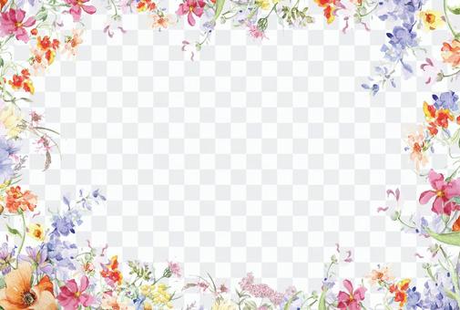 Flower frame 294-postcard size fun garden Flower frame 294-postcard size fun garden