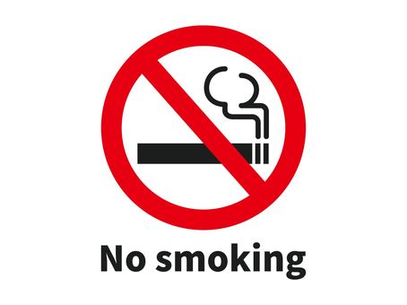 No smoking mark No smoking mark