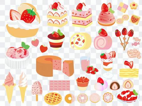 Strawberry exhausted set Strawberry exhausted set