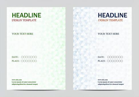 Set of poster templates Set of poster templates