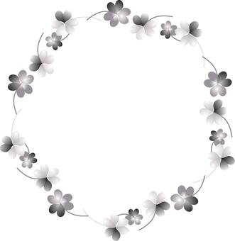 Flower decoration ruler (monochrome) Flower decoration ruler (monochrome)