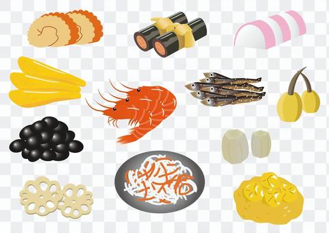 Contents of Osechi cuisine Contents of Osechi cuisine