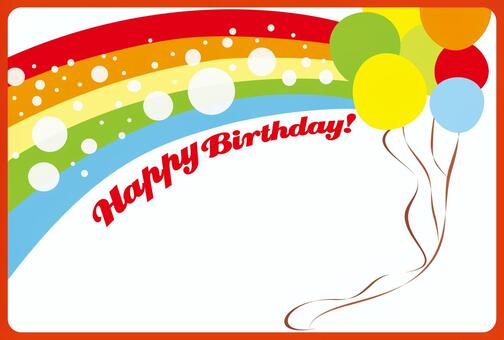 Happy Birthday (Rainbow and balloon) Happy Birthday (Rainbow and balloon)