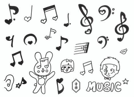 Dumbbell note set note Dumbbell note set note