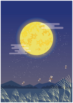 Moon viewing background Moon viewing background
