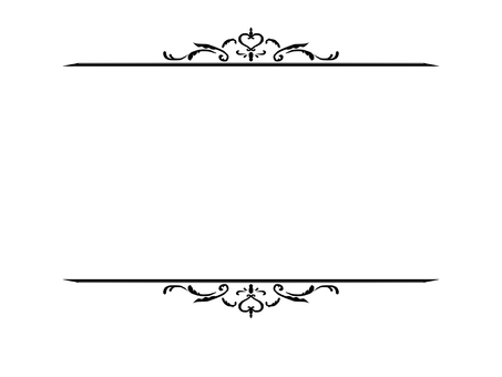 Antique top and bottom frame Antique top and bottom frame