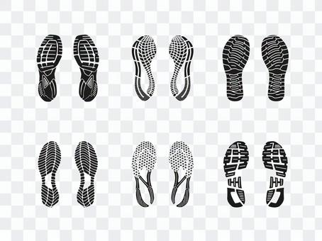 Shoe mark set 1 Shoe mark set 1