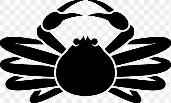 Matsuba crab _ Silhouette _ 02 _ black Matsuba crab _ Silhouette _ 02 _ black