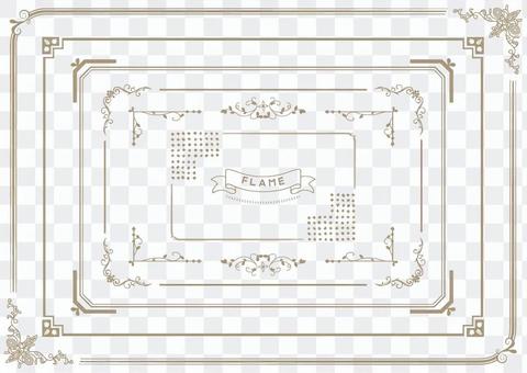 Hand-painted antique frame Hand-painted antique frame
