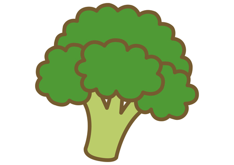 Illustration of cute broccoli Illustration of cute broccoli