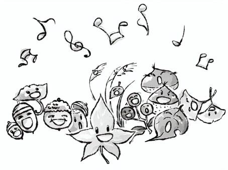 Utagoe of autumn ~ For printing ~ Utagoe of autumn ~ For printing ~