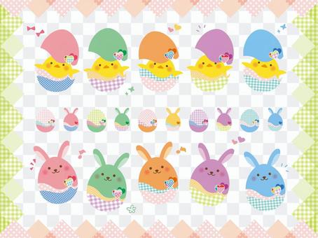 Easter set 01_ pastel color Easter set 01_ pastel color