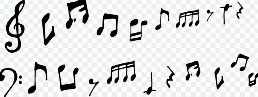 Musical notation line of treble and bassist Musical notation line of treble and bassist