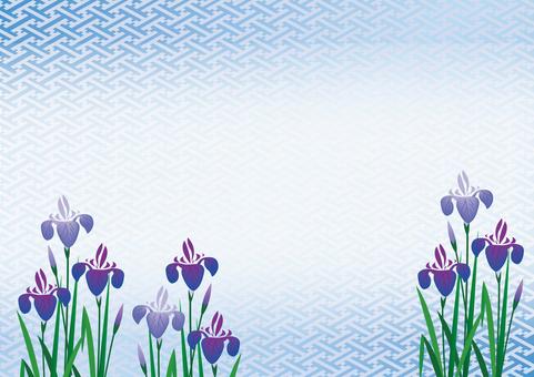 Japanese Pattern - Blue Iris Japanese Pattern - Blue Iris