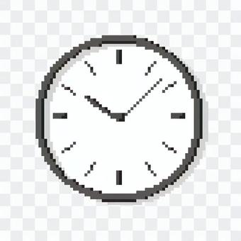 Pixel art wall clock Pixel art wall clock