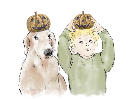 Dogs and boys who don't know how to enjoy Halloween Dogs and boys who don't know how to enjoy Halloween
