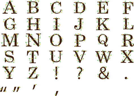 Flower letter alphabet Flower letter alphabet