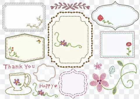 Embroidered frame Embroidered frame