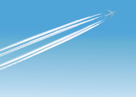 Airplane cloud - jumbo jet Airplane cloud - jumbo jet
