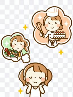 Girls dreaming of the future Girls dreaming of the future