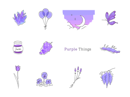 Various purple sets Various purple sets