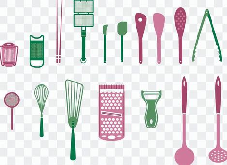 Kitchen utensils silhouette Kitchen utensils silhouette