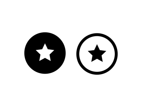 Star Favorite Button Set: Monochrome Star Favorite Button Set: Monochrome