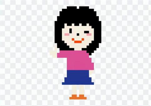 Pixel art girl Pixel art girl
