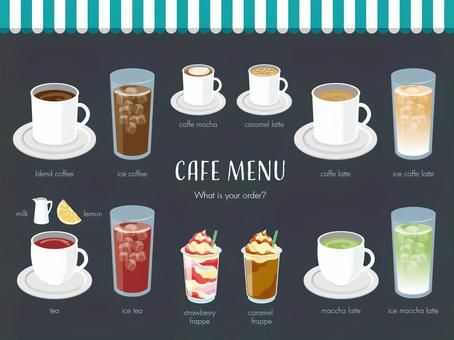 Cafe drink menu Cafe drink menu