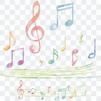 Watercolor touch note Watercolor touch note