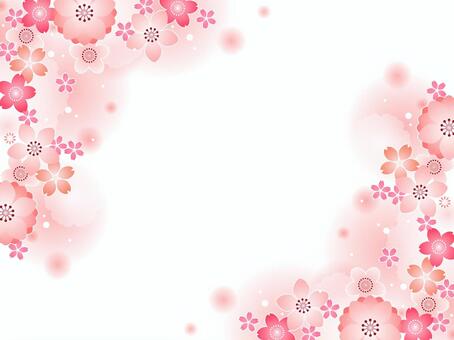 Peach and cherry background 01 Peach and cherry background 01