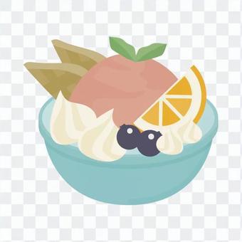 Orange gelato set Orange gelato set