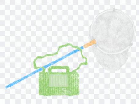 Insect net and basket Insect net and basket