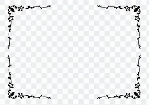 Elegant decorative frame - black and white Elegant decorative frame - black and white