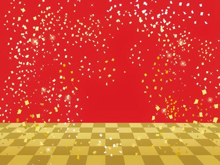 Ichimatsu Stage Red / Confetti Ichimatsu Stage Red / Confetti