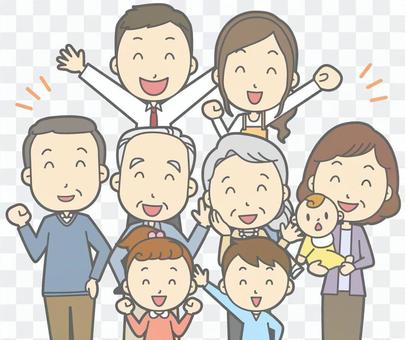Guts pose B-bust in 4 generations Guts pose B-bust in 4 generations