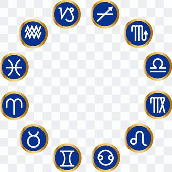 Zodiac 12 constellation icon (astrology, horoscope) Zodiac 12 constellation icon (astrology, horoscope)