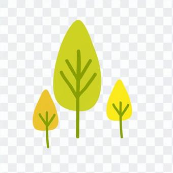Scandinavian trees (yellow green, drop type, multiple) Scandinavian trees (yellow green, drop type, multiple)