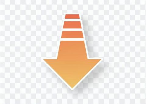 Down Arrow (Orange) Down Arrow (Orange)