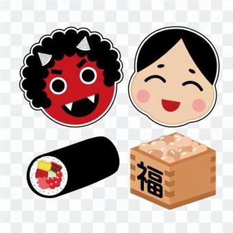 Image of Setsubun and bean sowing Image of Setsubun and bean sowing