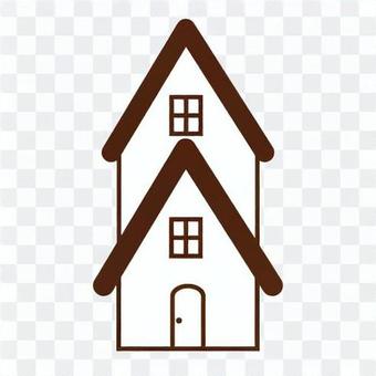 Image of a two-storied house Image of a two-storied house