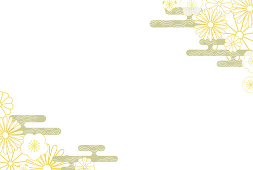 Simple cute Japanese pattern frame Simple cute Japanese pattern frame