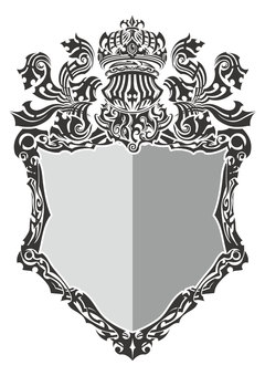 Heraldic frame tribal Heraldic frame tribal
