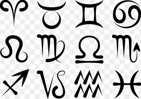 12 constellation symbol set 12 constellation symbol set