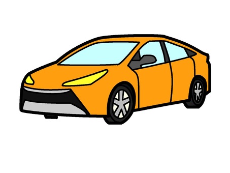 Orange car icon Orange car icon