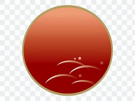 Japanese style background red Japanese style background red